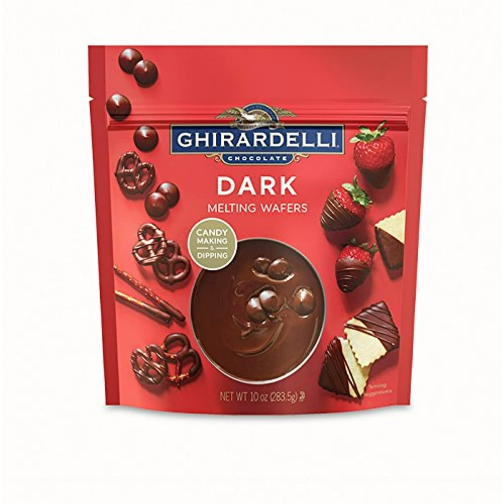 Ghirardelli Candy Making and Dipping, Dark Chocolate Melting Wafers, 10