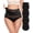 Black, variant on Women's Tummy Control Underwear 4 Pack, High Waisted No Muffin Top Panties, Unique Underwear Tummy Control Postpartum Briefs Full Coverage(Black 4PCS L)