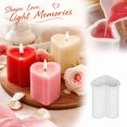 thumbnail image 2 of Pillar Candle Mold Heart Shaped Silicone Mold for Diy Candle Making Home Decor Gifts Handmade Craft Supplies 1 Count Clear, 2 of 5