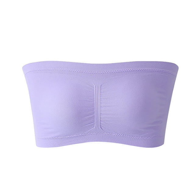 Tops de Tubo Bandeau Sujetador Sin Tirantes Elástico Para Mujer Sujetador Bandeau de Verano Sujetador Sin Tirantes de Talla Grande Sujetador Inalámbrico Cómodo Odeerbi ODB119440
