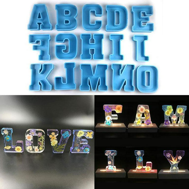 Silicone Alphabet Molds Large Letter Molds Epoxy Resin Molds For Diy Craft  Birthday Party Wedding Home Decoration U5Z6 