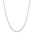 thumbnail image 1 of 14k White Gold 1.45mm Solid Diamond-Cut Cable Chain Necklace - with Secure Lobster Lock Clasp 18", 1 of 6