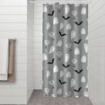 thumbnail image 2 of Halloween Ghost Pattern Shower Curtain 36"x72" ,Bathroom Decorative Shower Curtains Set with 12 Hooks,Modern Waterproof Washable Shower Curtain, 2 of 6