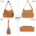 thumbnail image 2 of Shoulder Bags, Large Capacity Solid Soft Denim Leisure Travel Bag Multiple Pockets Denim Crossbody Bag Denim Bags, 2 of 5