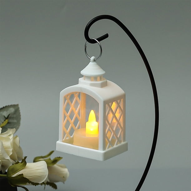 Luz de vela LED con batería | Lámpara ambiental amarilla cálida parpadeante | Plástico colgable y portátil | Decoración de fiesta, vacaciones, bodas, Navidad, Halloween sin llama | 1 paquete,