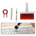 thumbnail image 1 of facefd 4x Keyboard Cleaning Brush Corner Gap Tools Cleaner for Keyboard Gamers PC Red, 1 of 8