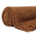 thumbnail image 3 of Chanasya Textured Knitted Tassled Throw Blanket - Cashew, 3 of 3