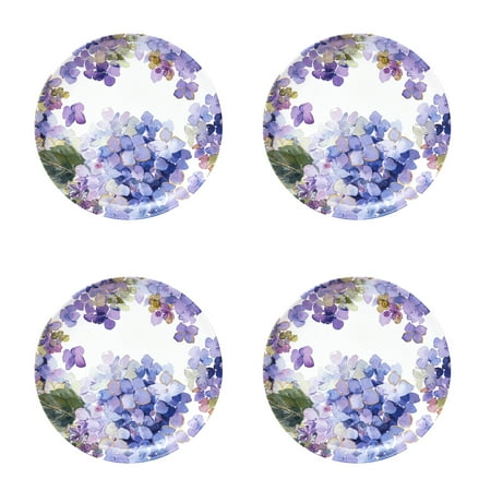 - Better Homes & Gardens Hydrangea Purple Melamine Salad Plate, Set of 4