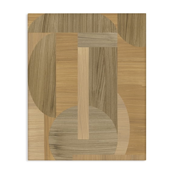 Stupell Industries Modern Grain Patterned Linear Shapes Canvas Art, 16 x 20, by June Erica Vess