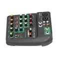 thumbnail image 2 of Domqga Mini Audio Mixer,DJ Console Mixer,F4‑MB Portable Mini Mixer 4 Channel DJ Audio Mixer Sound Board Console For PC Recording Singing Webcast Party, 2 of 8