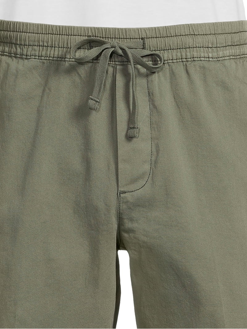 No Boundaries Men's and Big Men's 7'' Stretch Twill Pull On Short