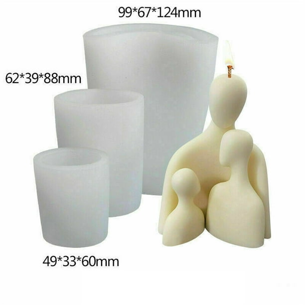 jovati Candle Decorations for Candle Making Family Perfume Candle Moulds  Silicone Human Body Candle Wax Making Soap New Candle Wicks for Candle  Making