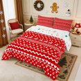 thumbnail image 3 of Erosebridal Knit Reindeer King Size Comforter Sets 3pcs,Cozy Winter Comforters King Size,Red,Reversible,1 Comforter and 2 Pillowcases, 3 of 6