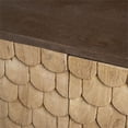 thumbnail image 5 of Pemberly Row 72x18 Two-Tone Brown Solid Wood Cabinet 4 Door Sideboard, 5 of 9