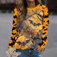 thumbnail image 4 of Sudadera con capucha y sombrero de bruja y calabaza de Halloween para mujer: jersey informal de manga larga para otoño, 4 of 6