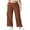 Dark Brown, variant on Womens Cargo Pants High Waist Trousers Pink M With Pockets Wide Leg Pants Loose Stretchy Casual Comfy Relaxed Fit Streetwear Long Straight Pants For Women