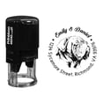 thumbnail image 1 of Printtoo Custom Round Bulldog Illustration Return Address Rubber Stamp Personalized Self Inking Gift Idea-Black, 1 of 4