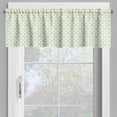 thumbnail image 2 of Ambesonne Vintage Window Valance, Abstract Flowers Motifs, 54" X 18", Lime Green and White, 2 of 5