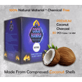 thumbnail image 2 of Coco Hamra* Natural Coconut Shell Charcoal Cubes - 6400pcs Coals - Made from Natural Coconut Incense Briquettes | Made in Indonesia | 26mm Charcoal Incense Cubes| Master case 10KG, 2 of 6
