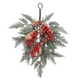 thumbnail image 2 of Hanging Christmas Wreath Simulation Artificial Pine Branch Pinecone Holly 2024 Christmas Decorations Christmas Tree Wall Decor, 2 of 5
