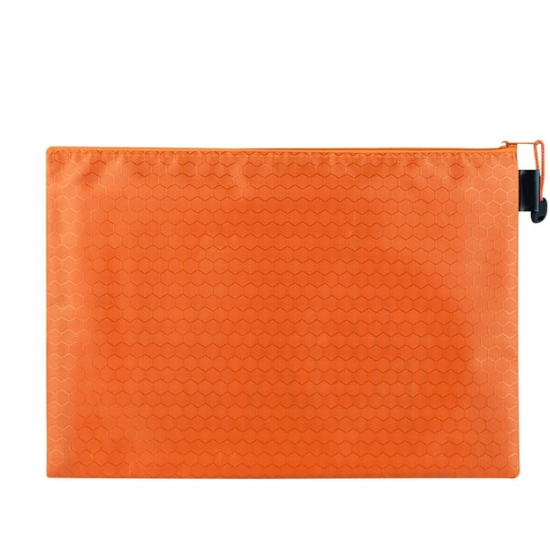 Bolsa de archivo A5 Football Pattern - Organizador de datos con cremallera de lona engrosada, bolsa de papelería de 9,4x7,1 pulgadas para oficina y viajes