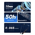 thumbnail image 7 of on Wireless Earbuds,Bluetooth 5.4 Ear Bud LED Power Display Headphones Bass Stereo,Bluetooth Earbuds in-Ear Noise Cancelling Mic,40H Playback Mini Case IP7 Waterproof Sports Earphones, 7 of 7
