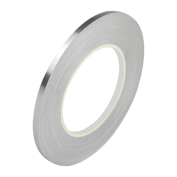 Moins de 5 Autocollants Carreaux Autocollant Décoratif Sol Mur Autocollant Ligne en Aluminium Autocollant Étanche pour Cuisine Salle de Bain Salon Chambre 1 Pce Rouleau 0.5cmx50m