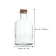 thumbnail image 2 of 4pcs Clear Glass Bottle Matches Glass Storage Bottle Sub Bottle Wishing Bottles, 2 of 8