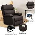 thumbnail image 5 of Power Lift Recliner Chair, Recliners with Side Pocket for Living Room Home Theater, Single Electric Sofa with Remote Control for Elderly and Adults, Ergonomic Lounge Recliner Chair, Brown, 5 of 7