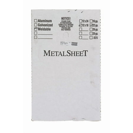 5081138 WELDABLESHEET12""X18""X22G Boltmaster 12 in. Uncoated Steel Weldable Sheet (Pack of 5)