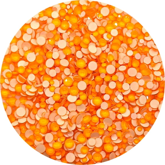 90's Orange - Glass Rhinestones - Flat Back - Non Hotfix - SS16