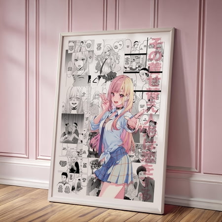Anime Manga Poster My Dress Up Darling Anime Wall Decor High Quality Poster Anime Fan Gift Aesthetic Gaming Room Art Marin Kitagawa Wall Art Anime Gift