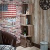 Furniture of America Bufay Rustic Stacked Bookshelf, Multiple Colors