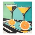 thumbnail image 6 of Yayeee Magnetic Dishwasher Cover for The Front Decoration Home Kitchen Machine Sticker Protector, Orange Glasses, 6 of 6