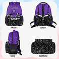 thumbnail image 3 of Jiaoprinted Custom Cheer Backpack Personalized Cheerleader Shoulder Bag with Name Laptop Bag for Women, Cheerleading Gifts, Purple Glitter, 3 of 7