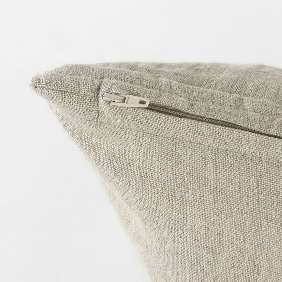 HomeRoots 392285 Plaid Pattern Lumbar Throw Pillow Cover, Beige & Black