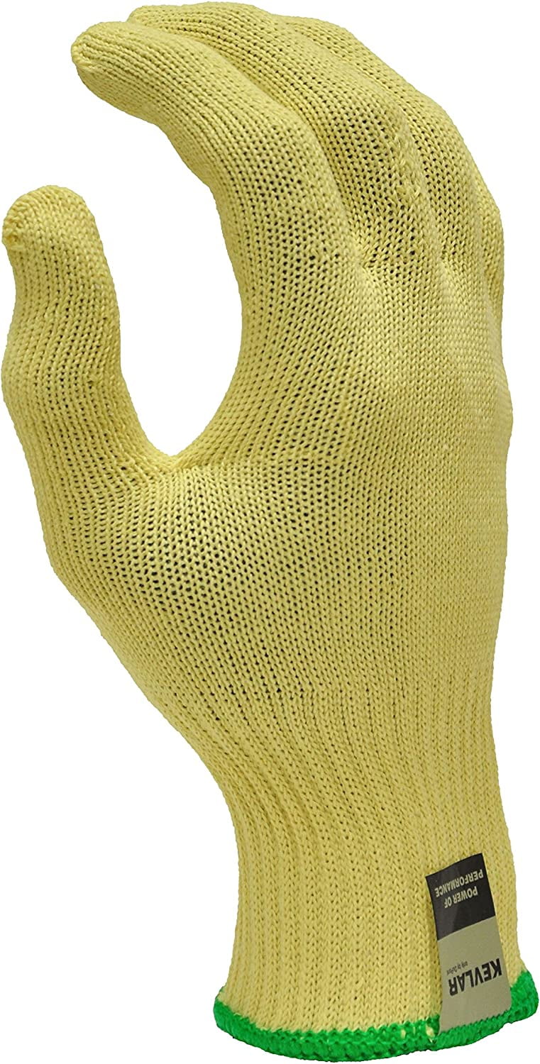 G & F Cut-Resistant 100 Percent DuPont Kevlar Gloves, Color Yellow Size Extra Large, 1 Pair