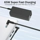 thumbnail image 5 of Cargador para portátil H P 65W 45W Cargador de ordenador inteligente punta azul Adaptador de corriente, 5 of 8