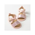 thumbnail image 3 of Seyurigaoka Toddler Baby Girls Sweet PU Leather Sandals Non-Slip Open Toe Sequins First Walking Soft Sole Shoes, 3 of 5