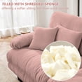 thumbnail image 4 of POVANLI 173.2" 4 Seater Modular Sectional Sofa, Large L Shaped Sectional Fluffy Couch with 1 Ottoman, Deep Seat Sofas for Living Home, 4 of 9