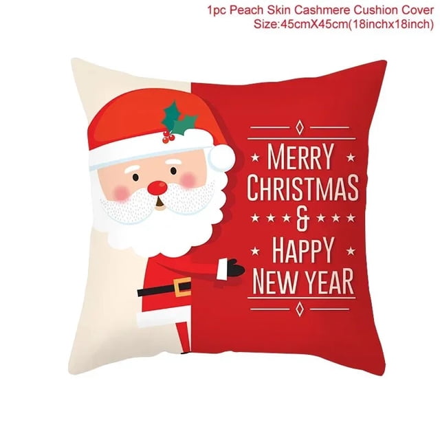 Funda de cojín navideña para decoración del hogar, adorno de Navidad, regalos de Navidad, Feliz Año Nuevo, 2023, 2024