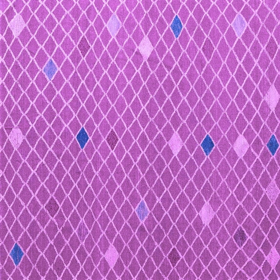 Ahgly Company Indoor Square Abstract Purple Modern Area Rugs, 8' Square