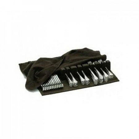 Brown Silver Cloth Flatware Holder Drawer Liner