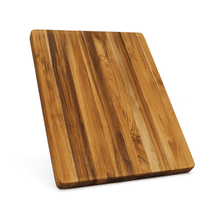

CAIKUITONRON Teak Cutting Board Reversible Chopping Serving Board Multipurpose Food Safe Thick Board Medium Size 20x15x1.25 inches