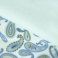 thumbnail image 4 of BNM Paisley Flannel Cotton Duvet Set, Full/Queen, Light Blue, 4 of 7