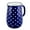 Blue Polka-Dot, variant on Vintage Style Steel Enamelware Strawberry Jug Pitcher - Great for Home/Outdoor Use, 2.5L