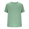 thumbnail image 6 of LODIENY Mens Knit Waffle T Shirt Casual Textured Crewneck Athletic Workout Tees Solid Color Short Sleeve Fall Breathable Stylish Shirts Tops Mint Green S, 6 of 6