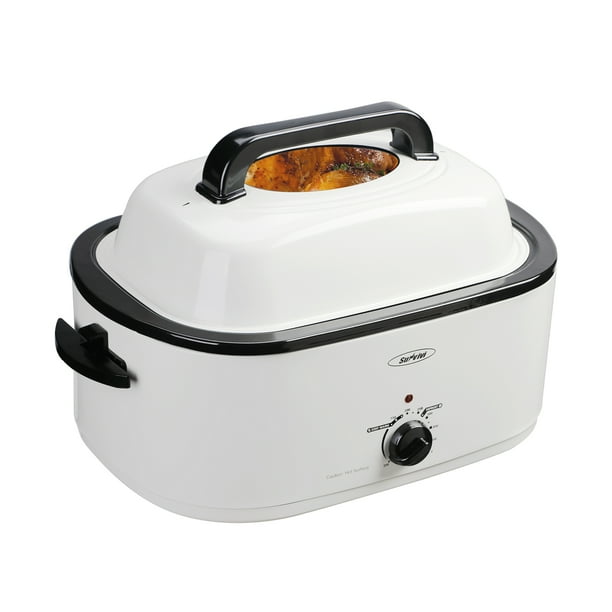 26 Quart Electric Roaster Oven, Stainless Steel Turkey Roaster Oven