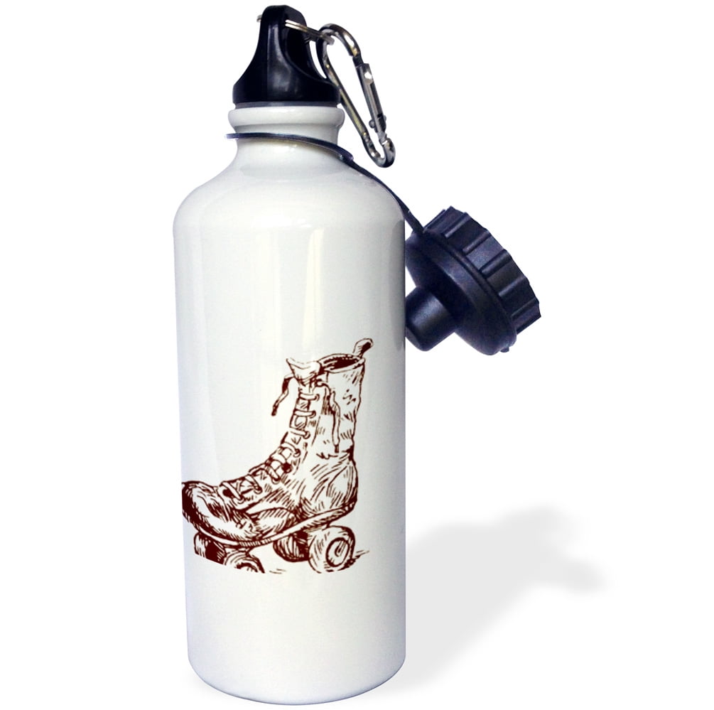 3dRose Old Roller Skate, Sports Water Bottle, 21oz by Supplier Generic