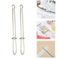 thumbnail image 5 of Diy Rope Threading Clip, Metal Easy-Pull Rope Threading Tool (2Pc), With Tweezers Sewing Tool, For Replacing The Pull Ropes Of Hoodies, Pants, Shorts, And Sewing Supplies Accessories|DIY Rope Clip E, 5 of 5